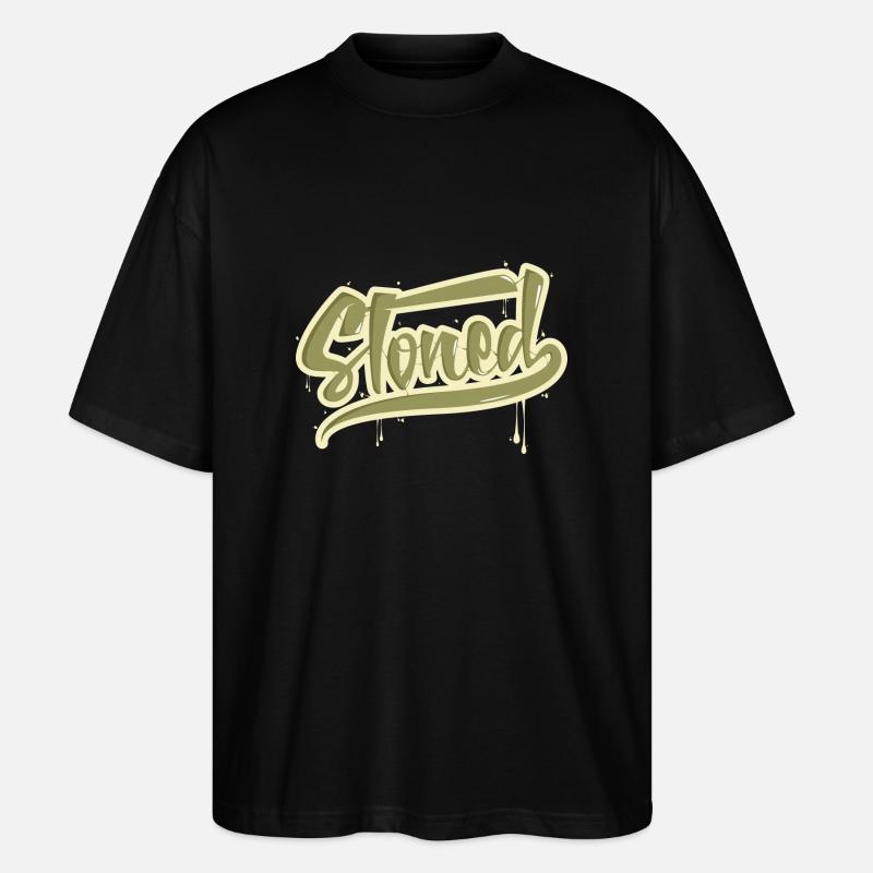 Stoned - Stanley/Stella Oversized Unisex Bio T-Shirt Blaster 2.0 - Schwarz
