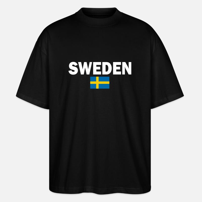 Schweden - Stanley/Stella Oversized Unisex Bio T-Shirt Blaster 2.0 - Schwarz