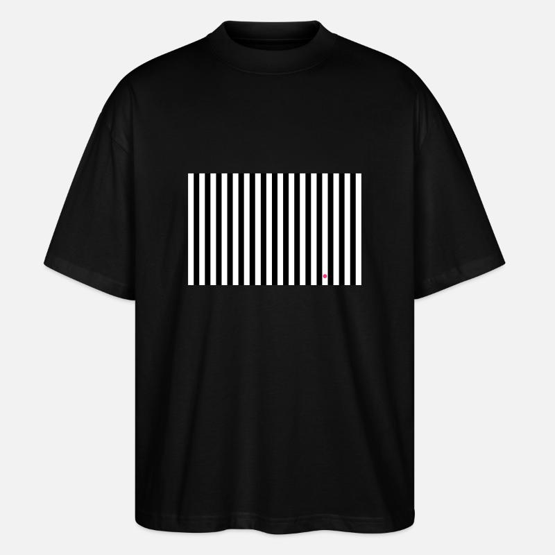 rayé noir et blanc - T-shirt bio Blaster 2.0 coupe oversize Stanley/Stella Unisexe - noir