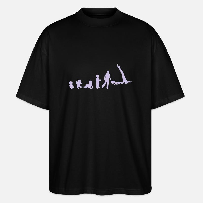 Entwicklung Synchronschwimm Fötus human8 - Stanley/Stella Oversized Unisex Bio T-Shirt Blaster 2.0 - Schwarz