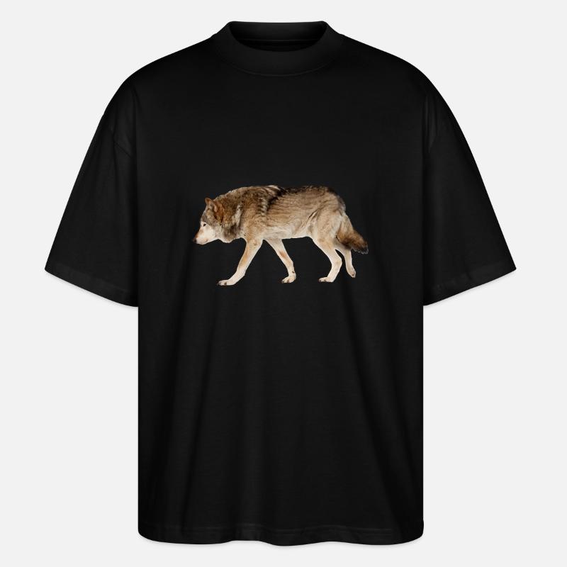 Loup - T-shirt bio Blaster 2.0 coupe oversize Stanley/Stella Unisexe - noir