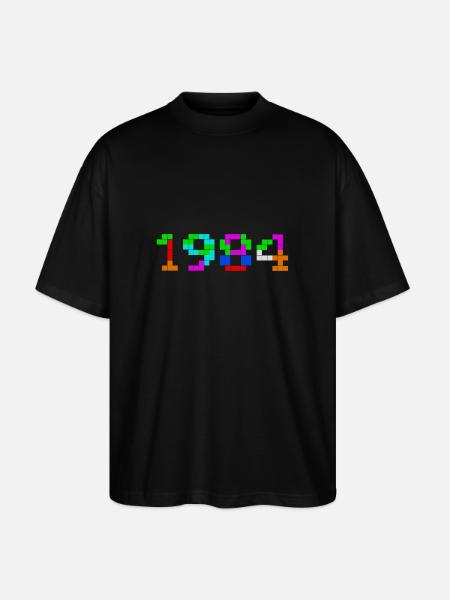 1984 - Stanley/Stella Oversized Unisex Organic T-shirt Blaster 2.0 - black