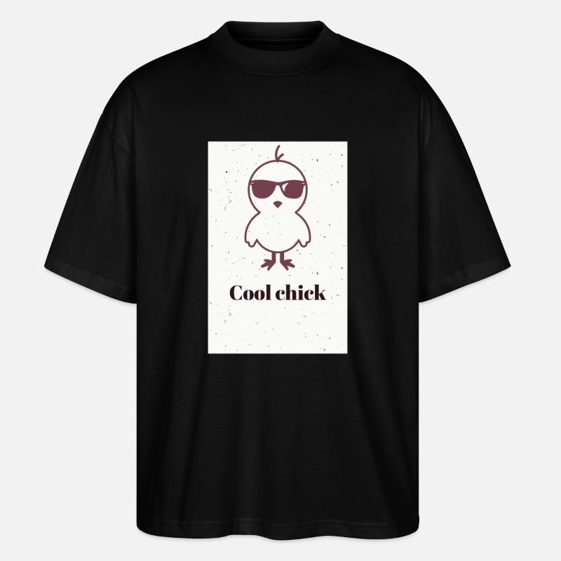 Cool chick - Stanley/Stella Oversized Unisex Organic T-shirt Blaster 2.0 - black