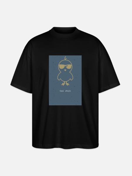 Cool chick - Stanley/Stella Oversized Unisex Organic T-shirt Blaster 2.0 - black