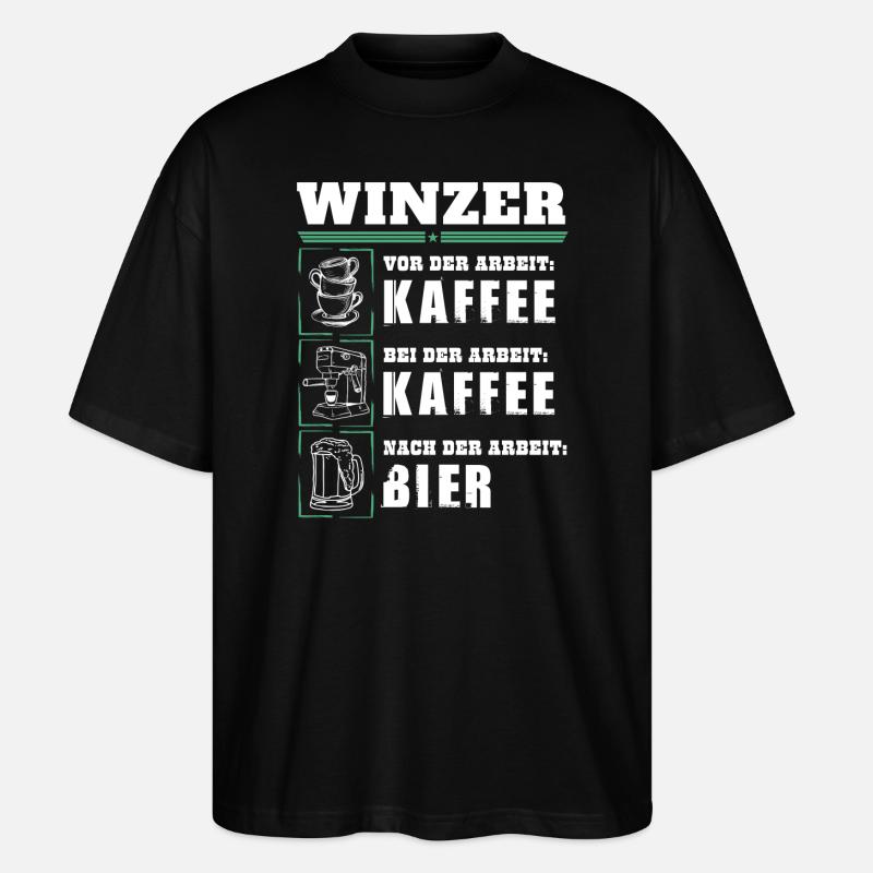 Mon quotidien de vigneron - T-shirt bio Blaster 2.0 coupe oversize Stanley/Stella Unisexe - noir
