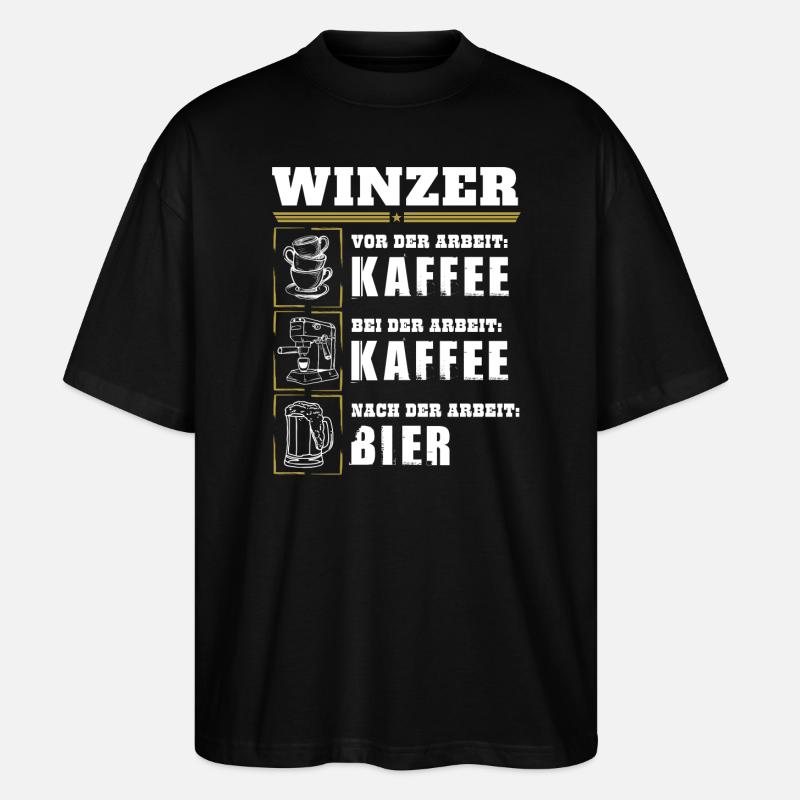 Mon quotidien de vigneron - T-shirt bio Blaster 2.0 coupe oversize Stanley/Stella Unisexe - noir