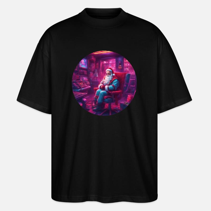 Gaming christmas - Weihnachten mal anders - Stanley/Stella Oversized Unisex Bio T-Shirt Blaster 2.0 - Schwarz