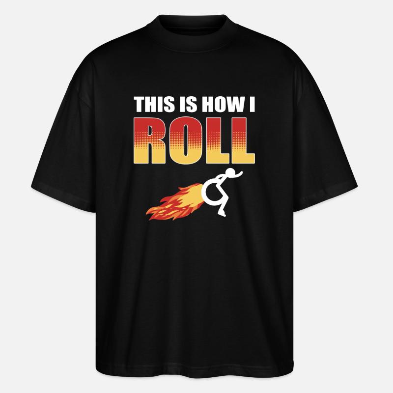 Rollstuhl - Stanley/Stella Oversized Unisex Bio T-Shirt Blaster 2.0 - Schwarz
