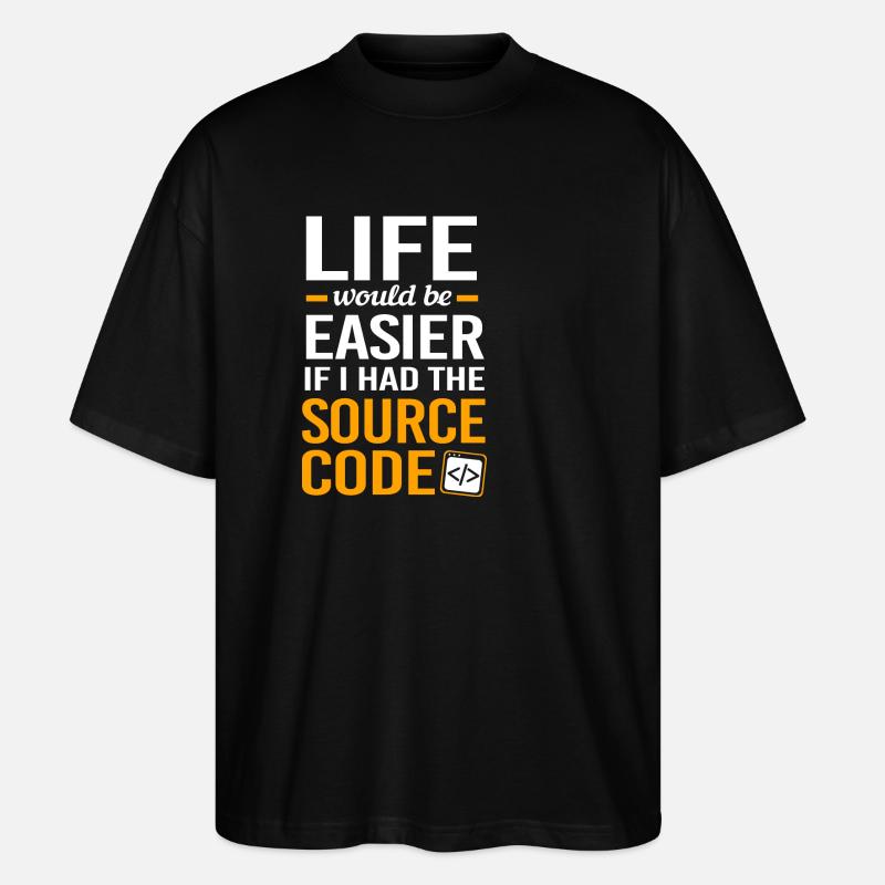 Cybersecurity Cyber Programmer Hacker - Stanley/Stella Oversized Unisex Organic T-shirt Blaster 2.0 - black