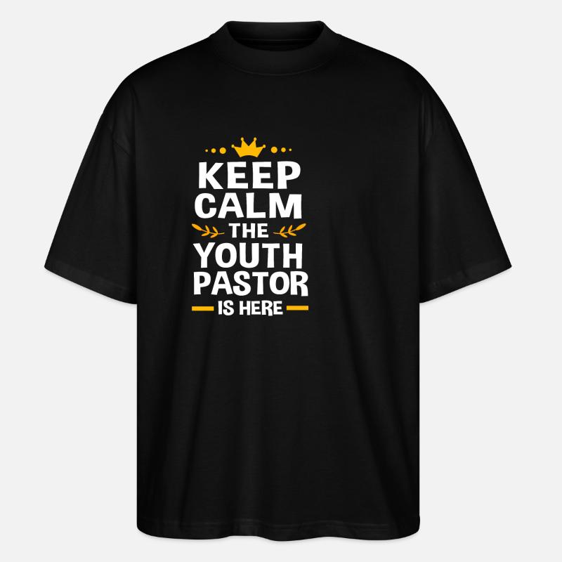 Pasteur des jeunes - T-shirt bio Blaster 2.0 coupe oversize Stanley/Stella Unisexe - noir