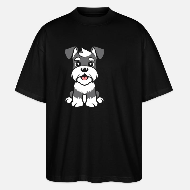 Schnauzer - Stanley/Stella Oversized Unisex Bio T-Shirt Blaster 2.0 - Schwarz
