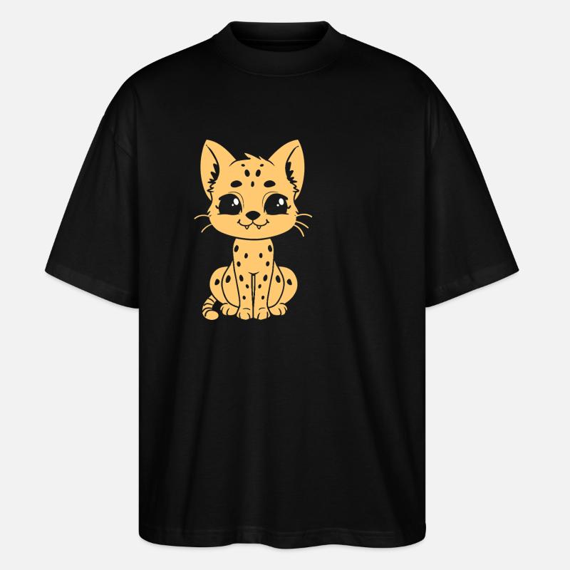 serval - T-shirt bio Blaster 2.0 coupe oversize Stanley/Stella Unisexe - noir