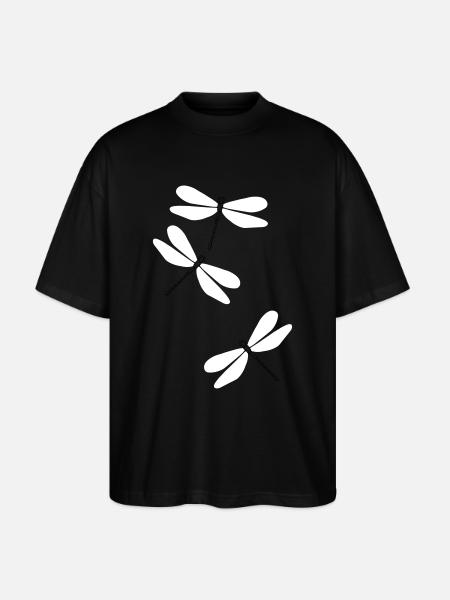 Libellen beu5 - Stanley/Stella Oversized Unisex Bio T-Shirt Blaster 2.0 - Schwarz