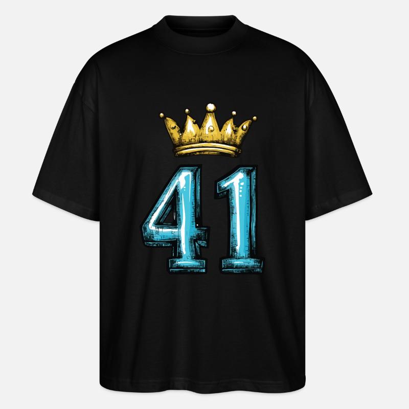 Couronne à 41 chiffres - T-shirt bio Blaster 2.0 coupe oversize Stanley/Stella Unisexe - noir