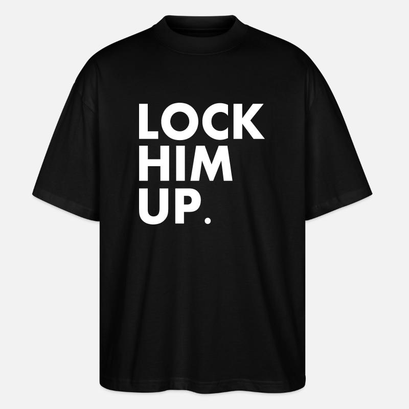 Lock him up - Stanley/Stella Oversized Unisex Organic T-shirt Blaster 2.0 - black