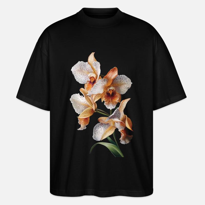 Orchidee - Stanley/Stella Oversized Unisex Bio T-Shirt Blaster 2.0 - Schwarz