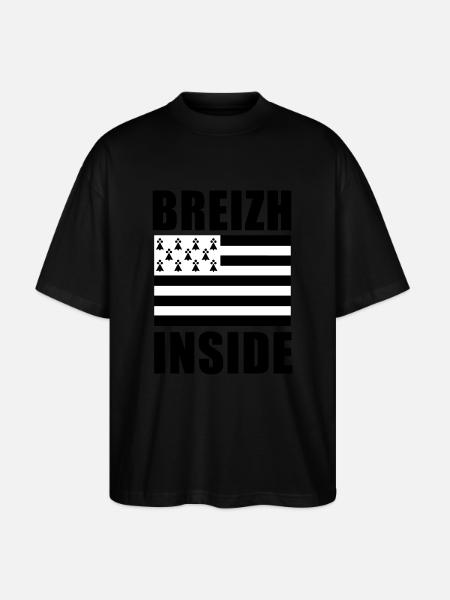 Breizh inside drapeau - T-shirt bio Blaster 2.0 coupe oversize Stanley/Stella Unisexe - noir