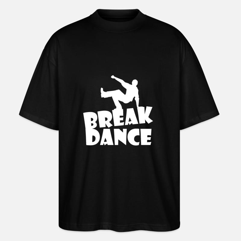 Breakdance - T-shirt bio Blaster 2.0 coupe oversize Stanley/Stella Unisexe - noir