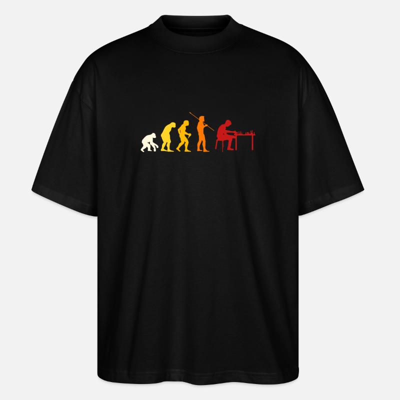 Chess Evolution - Stanley/Stella Oversized Unisex Organic T-shirt Blaster 2.0 - black
