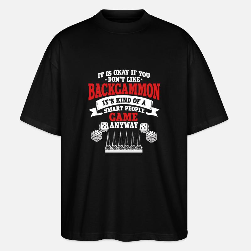 Backgammon - T-shirt bio Blaster 2.0 coupe oversize Stanley/Stella Unisexe - noir