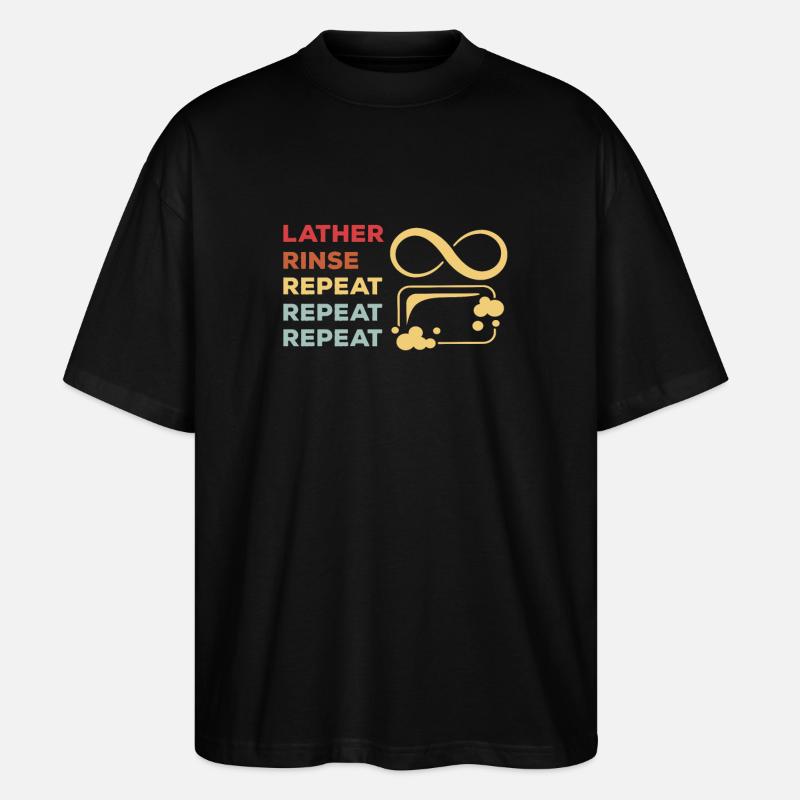 Funny soap maker design - Stanley/Stella Oversized Unisex Organic T-shirt Blaster 2.0 - black