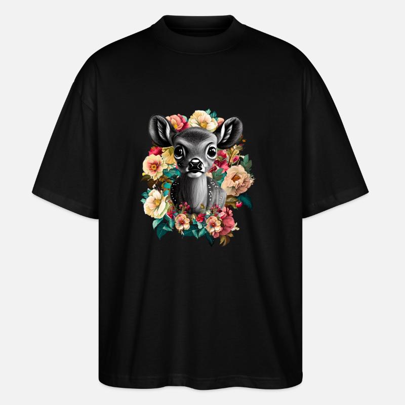Reh - Stanley/Stella Oversized Unisex Bio T-Shirt Blaster 2.0 - Schwarz