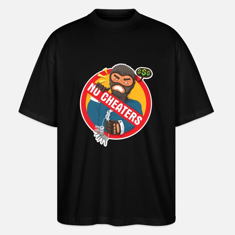 Cheating will not be tolerated - Stanley/Stella Oversized Unisex Organic T-shirt Blaster 2.0 - black