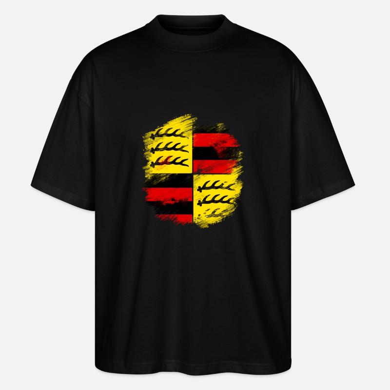Württemberg - Stanley/Stella Oversized Unisex Bio T-Shirt Blaster 2.0 - Schwarz
