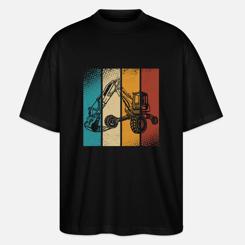 Bagger - Stanley/Stella Oversized Unisex Bio T-Shirt Blaster 2.0 - Schwarz