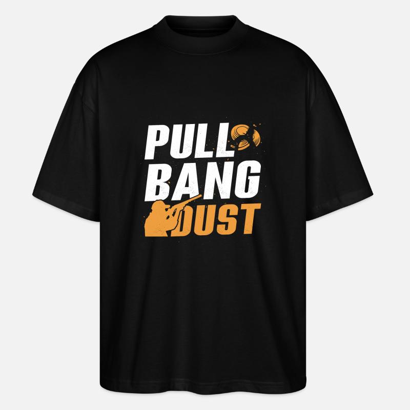 Pull Trapshooting Skeet Shooting - Stanley/Stella Oversized Unisex Organic T-shirt Blaster 2.0 - black