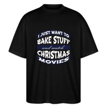 Bager Profession Bagere Motto Sjovt Citat Skæg - Stanley/Stella Oversize Unisex Øko T-shirt Blaster 2.0 - sort - Foran - Alina (178cm) & Michal (187cm)