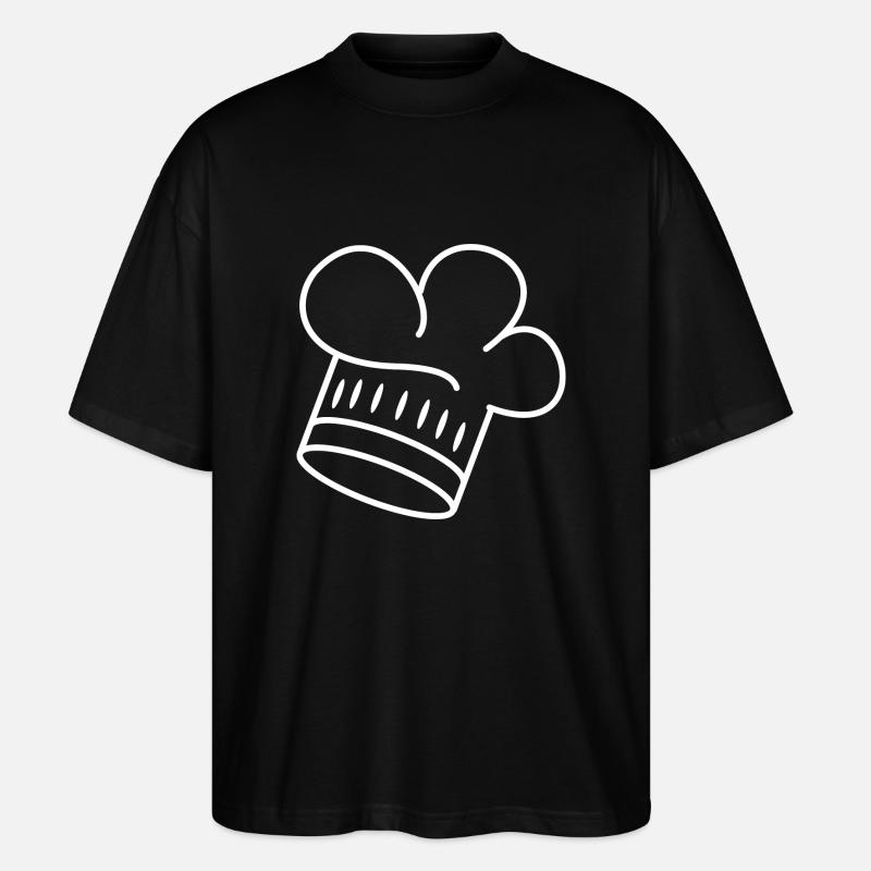 Kochmütze - Stanley/Stella Oversized Unisex Bio T-Shirt Blaster 2.0 - Schwarz