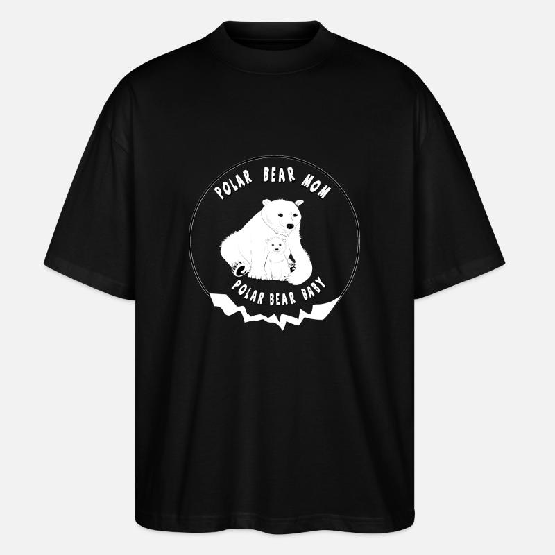 Polar Bears - Stanley/Stella Oversized Unisex Bio T-Shirt Blaster 2.0 - Schwarz