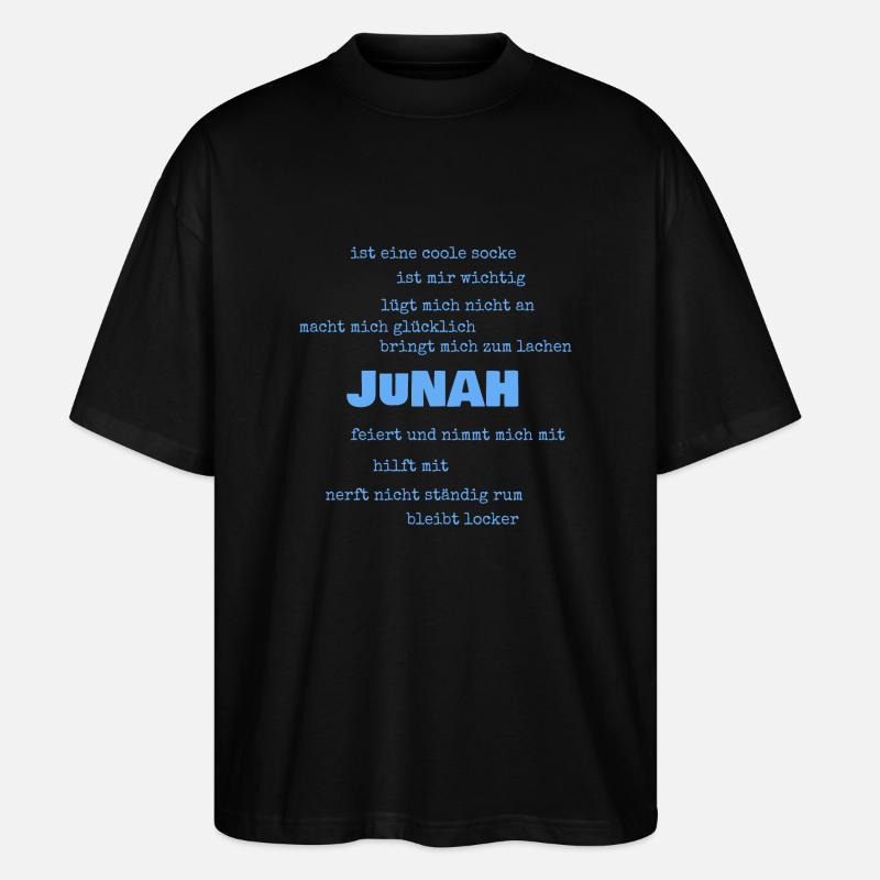 Sprüche Junah - Stanley/Stella Oversized Unisex Bio T-Shirt Blaster 2.0 - Schwarz
