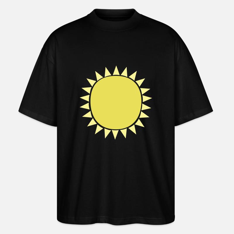 sonne sun - Stanley/Stella Oversized Unisex Bio T-Shirt Blaster 2.0 - Schwarz