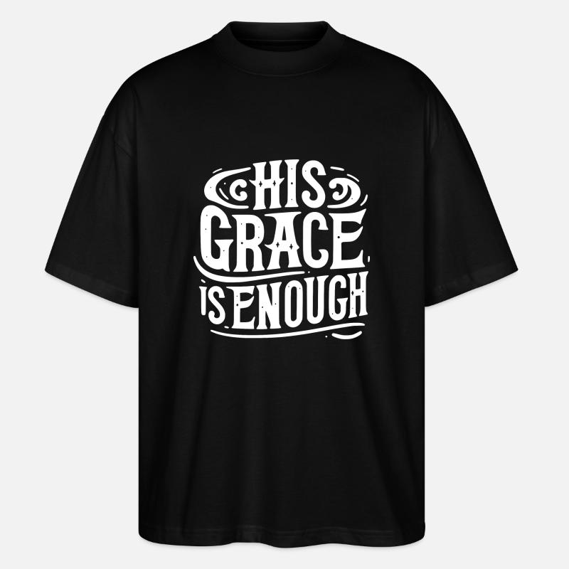 Sa Grâce suffit - T-shirt bio Blaster 2.0 coupe oversize Stanley/Stella Unisexe - noir
