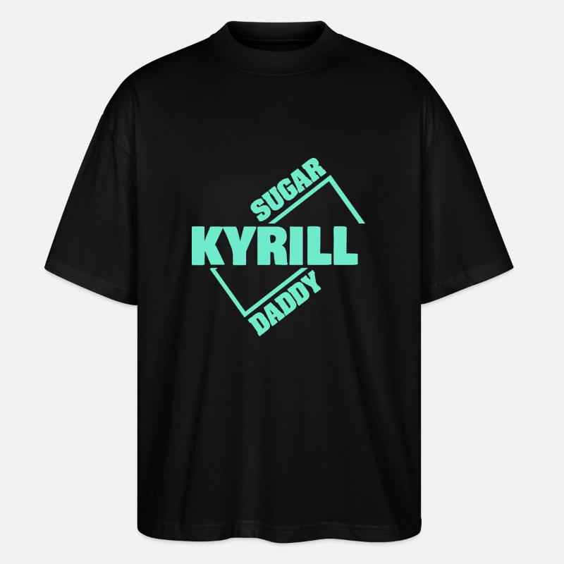 Kyrill als Sugardaddy - Stanley/Stella Oversized Unisex Bio T-Shirt Blaster 2.0 - Schwarz
