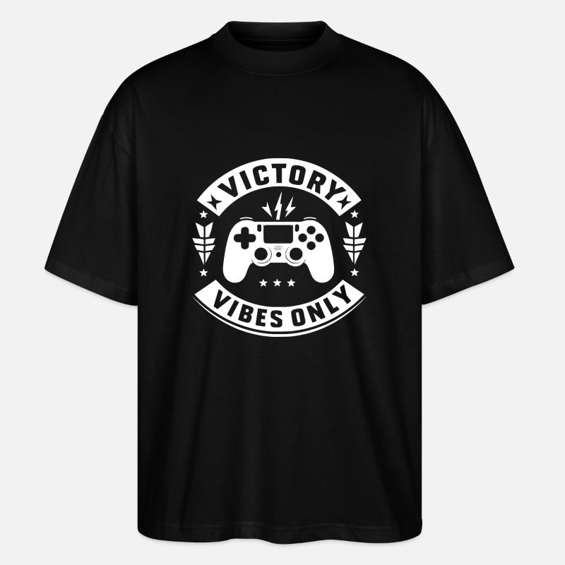 Victory Vibes Only - Stanley/Stella Oversized Unisex Organic T-shirt Blaster 2.0 - black