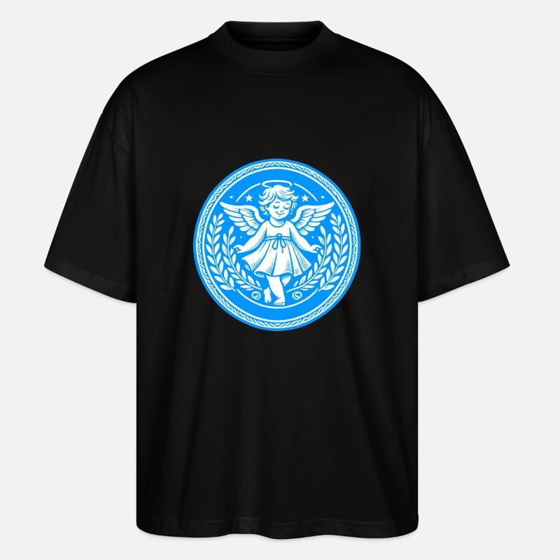 Schutzengel Logo - Stanley/Stella Oversized Unisex Bio T-Shirt Blaster 2.0 - Schwarz