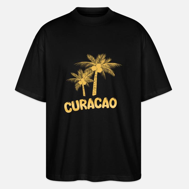 Curacao Curacao - Stanley/Stella Oversized Unisex Bio T-Shirt Blaster 2.0 - Schwarz