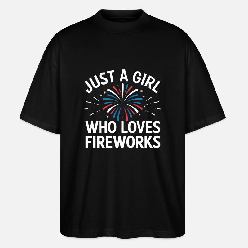 Pyrotechnics Fireworks Pyrotechnics - Stanley/Stella Oversized Unisex Organic T-shirt Blaster 2.0 - black