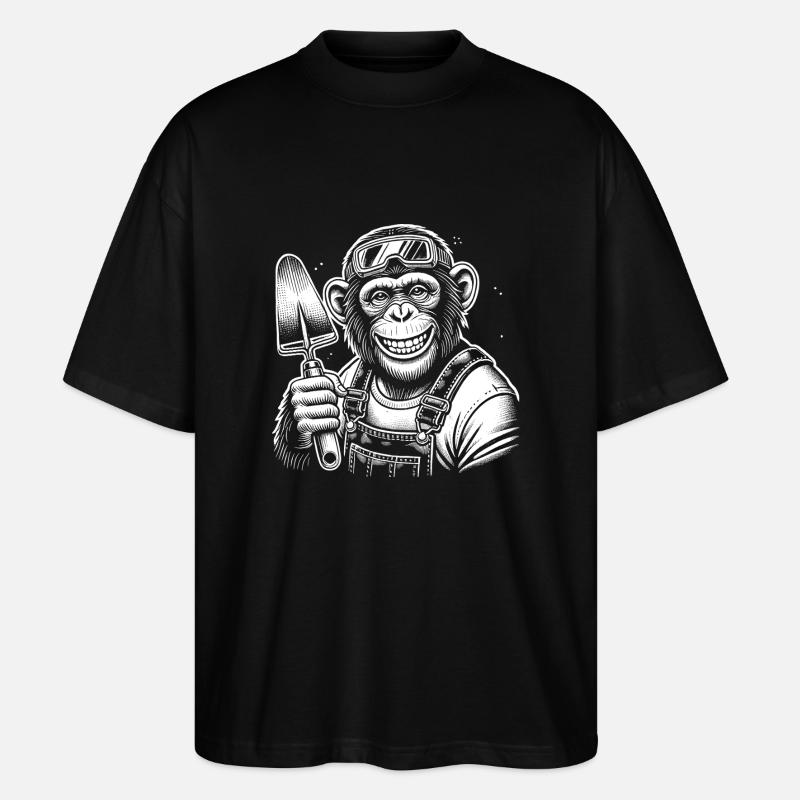 Bricklayer - Stanley/Stella Oversized Unisex Organic T-shirt Blaster 2.0 - black