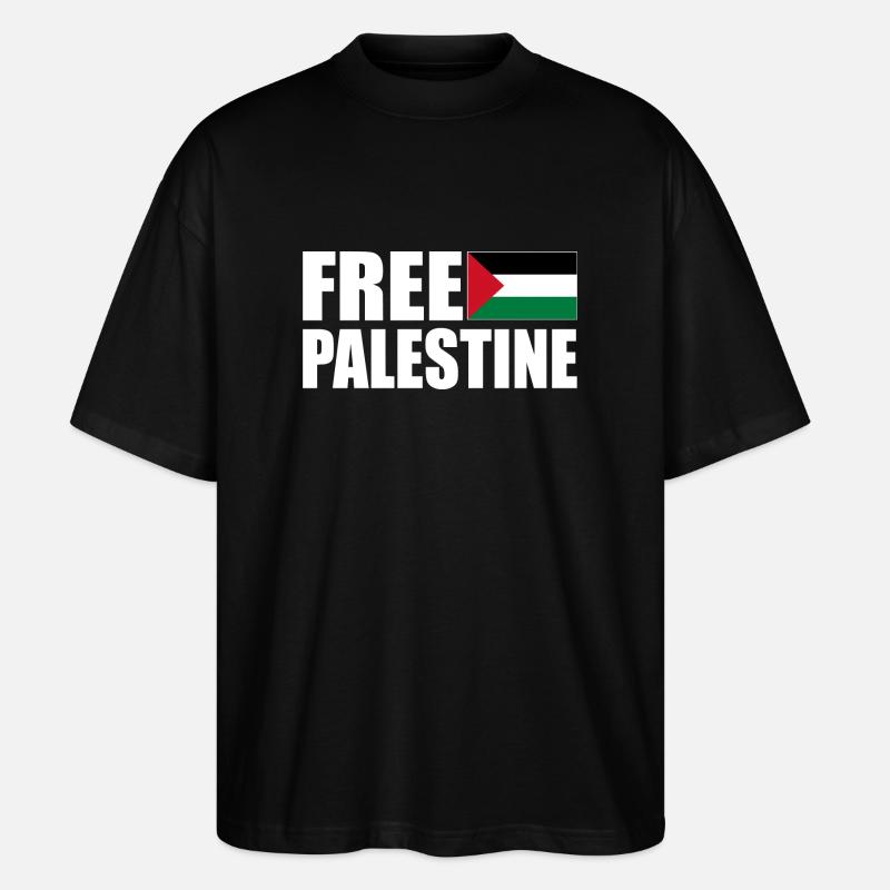 Free palestine - T-shirt bio Blaster 2.0 coupe oversize Stanley/Stella Unisexe - noir