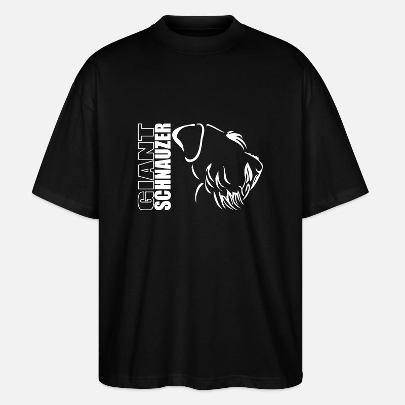 GIANT SCHNAUZER PROFIL - Stanley/Stella Oversized Unisex Bio T-Shirt Blaster 2.0 - Schwarz