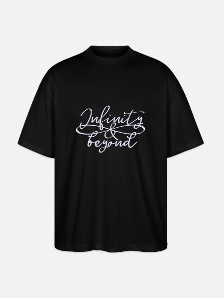 uendelige evige kærlighed / venskab symbol otte 8 - Stanley/Stella Oversize Unisex Øko T-shirt Blaster 2.0 - sort
