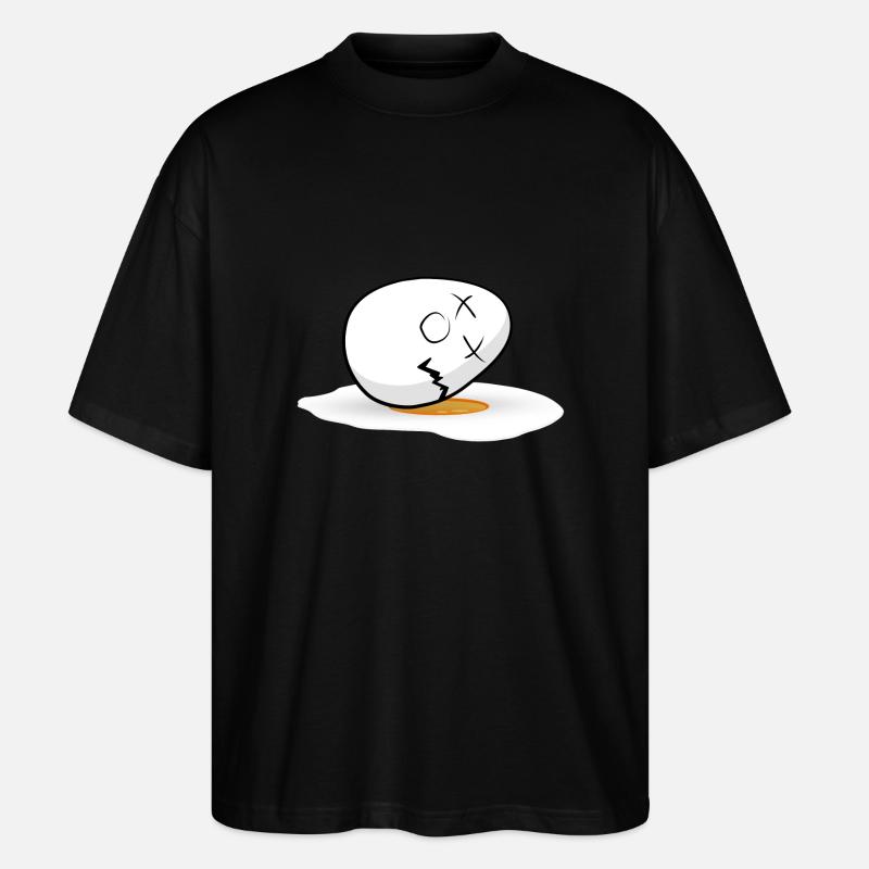 Happy Easter easter egg - Stanley/Stella Oversized Unisex Organic T-shirt Blaster 2.0 - black