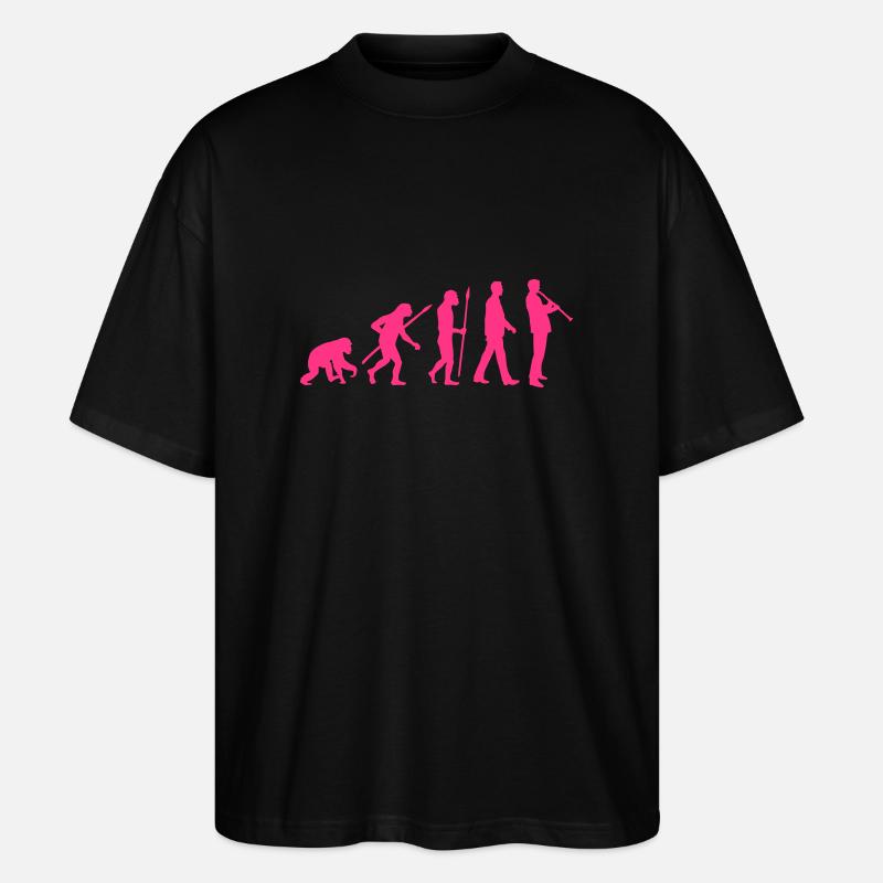 evolution_klarinette_spieler_082013_a_1c - Stanley/Stella Oversized Unisex Bio T-Shirt Blaster 2.0 - Schwarz