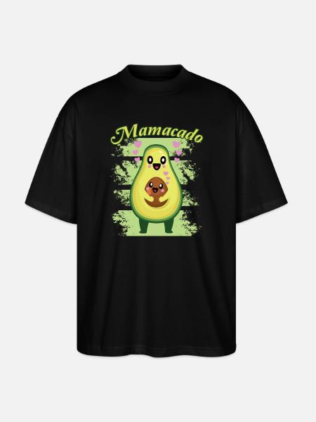 Avocado Mamacado Funny Saying - Stanley/Stella Oversized Unisex Organic T-shirt Blaster 2.0 - black