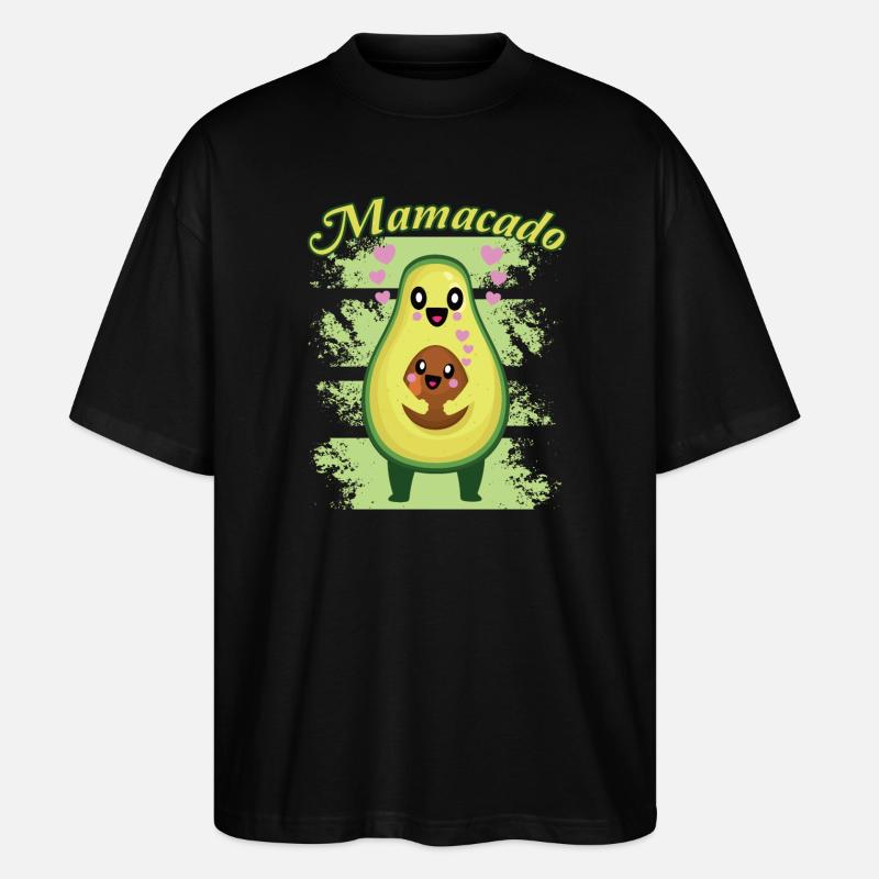 Avocado Mamacado Lustiger Spruch - Stanley/Stella Oversized Unisex Bio T-Shirt Blaster 2.0 - Schwarz
