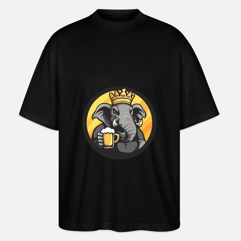 Mammut Bier - Stanley/Stella Oversized Unisex Bio T-Shirt Blaster 2.0 - Schwarz